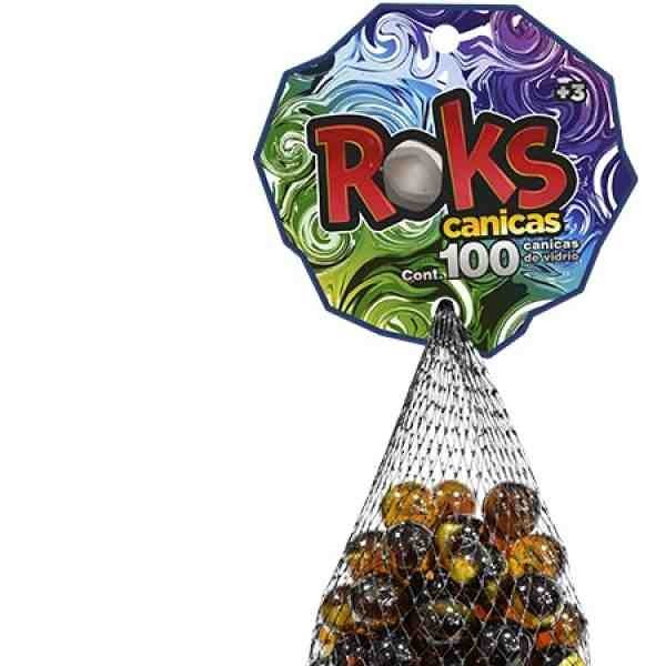 CANICAS ROKS RED C100PZ. SURT. C.36